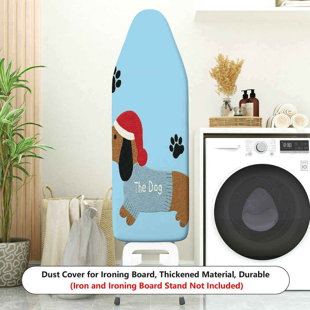 1-Piece Dog Paw Santa Christmas  Ironing Board Cover, Universal Size, Without Board