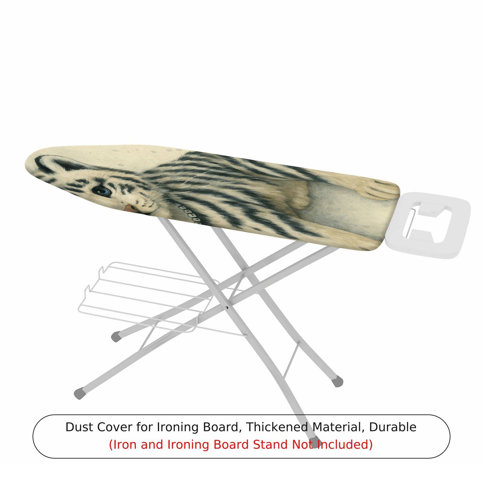 1-Piece Cat Animal Striped  Ironing Board Cover, Universal Size, Without Board