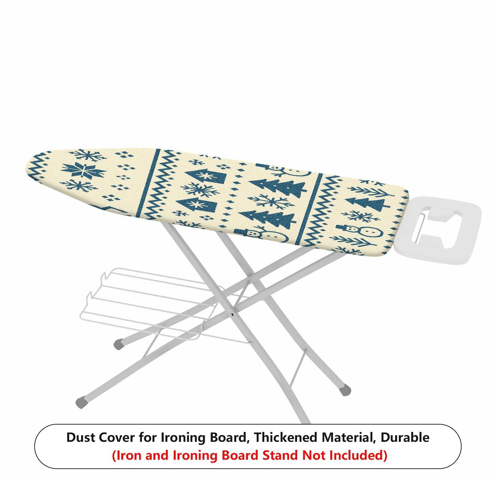 1-Piece Christmas Snowman Tree  Ironing Board Cover, Universal Size, Without Board