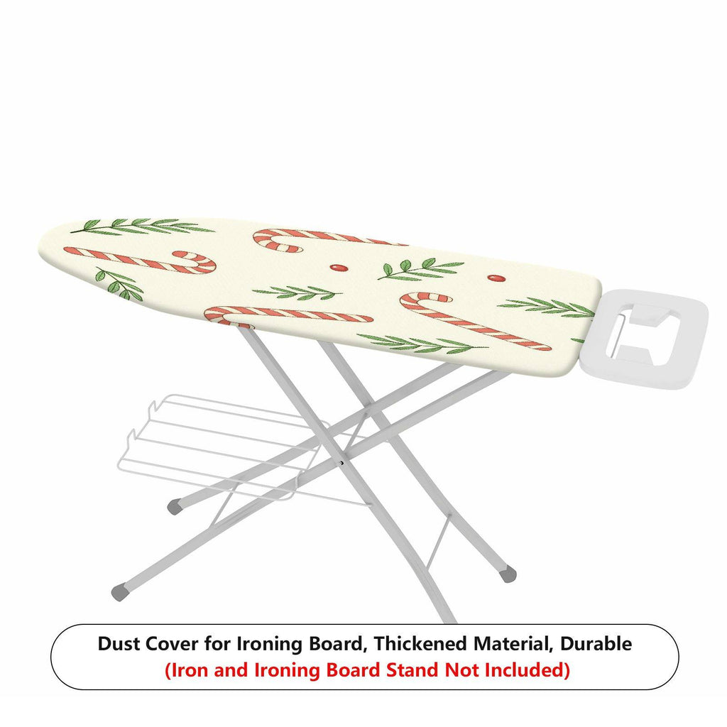 1-Piece Candy Cane Christmas Jolly  Ironing Board Cover, Universal Size, Without Board