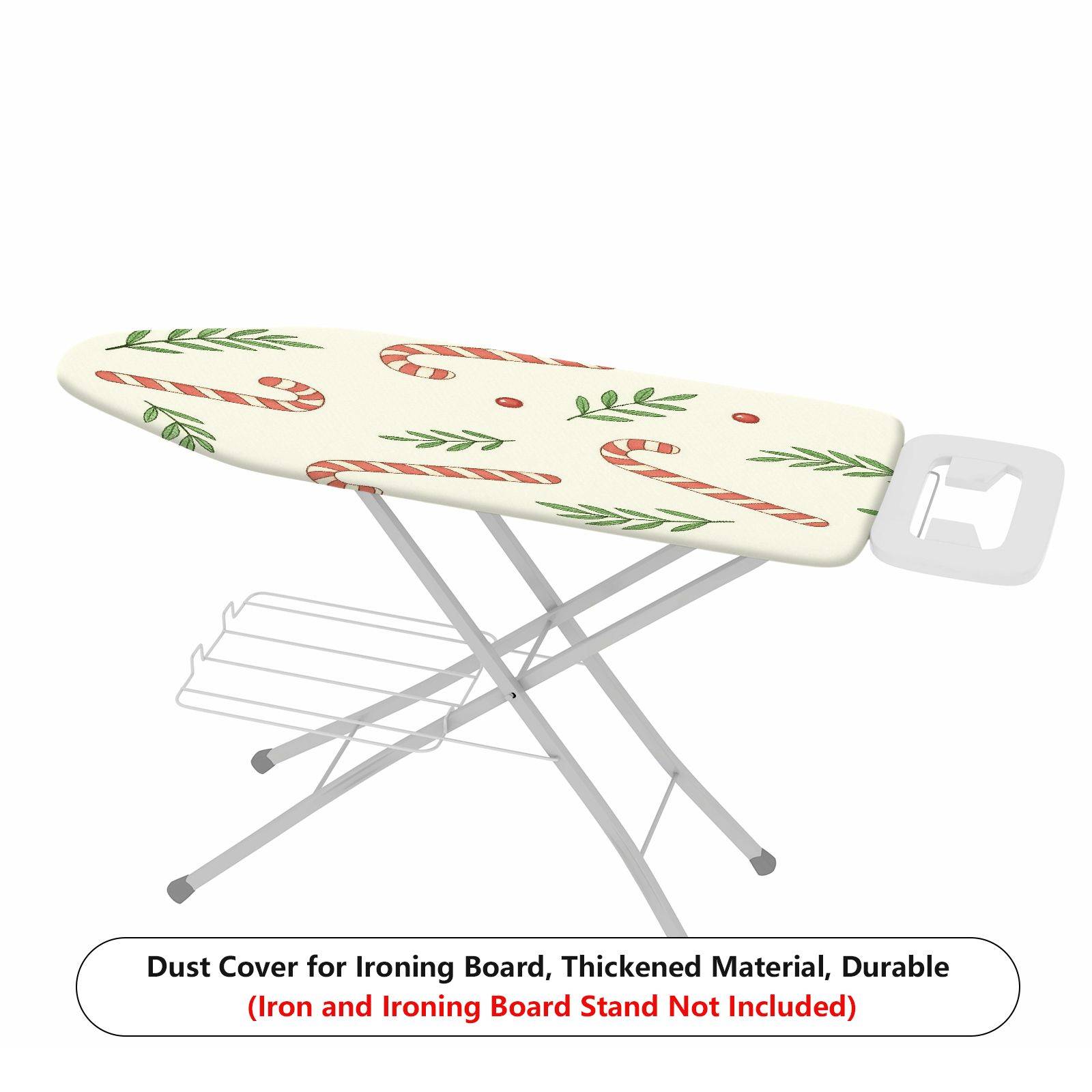 1-Piece Candy Cane Christmas Jolly  Ironing Board Cover, Universal Size, Without Board