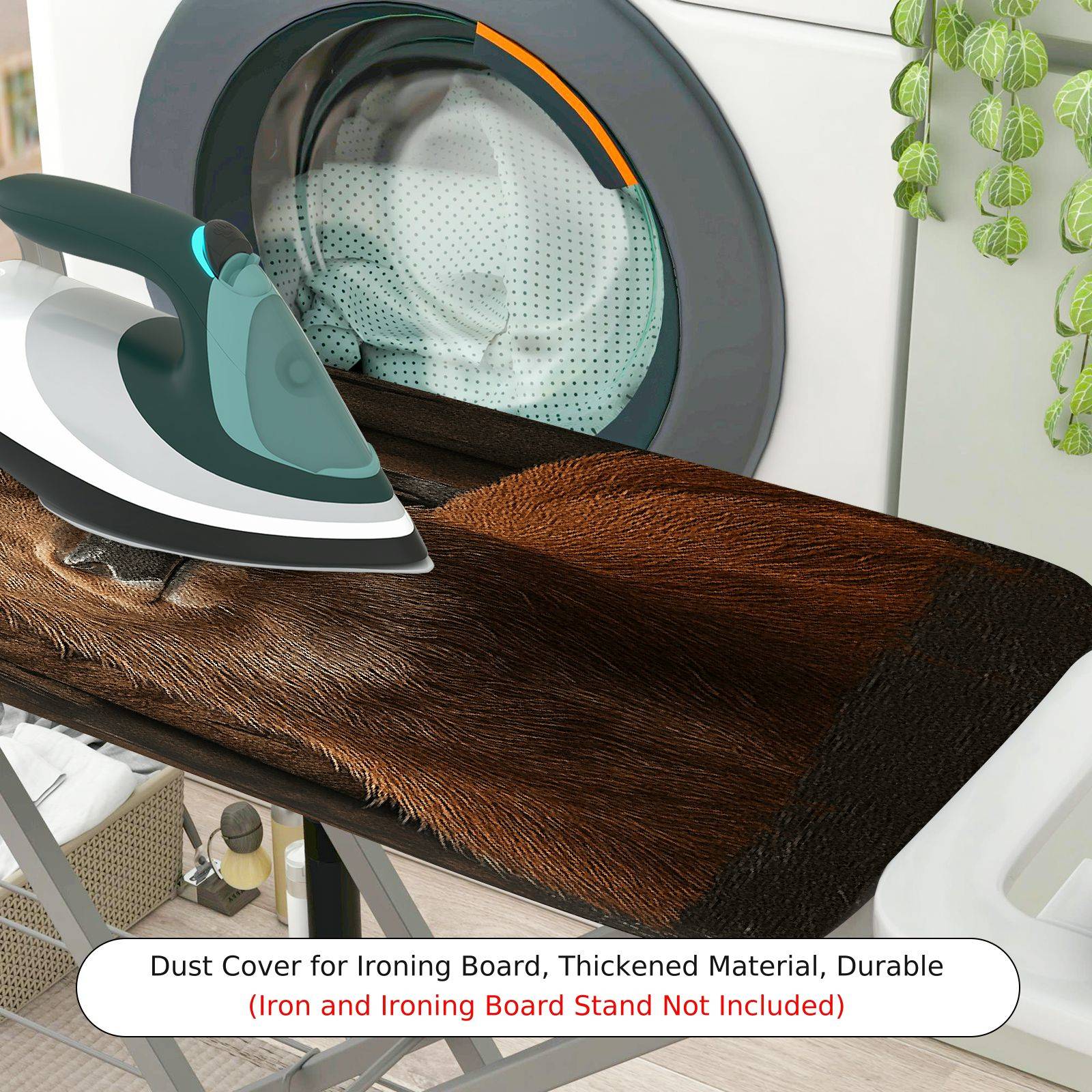 1-Piece Rustic Animal Deer  Ironing Board Cover, Universal Size, Without Board
