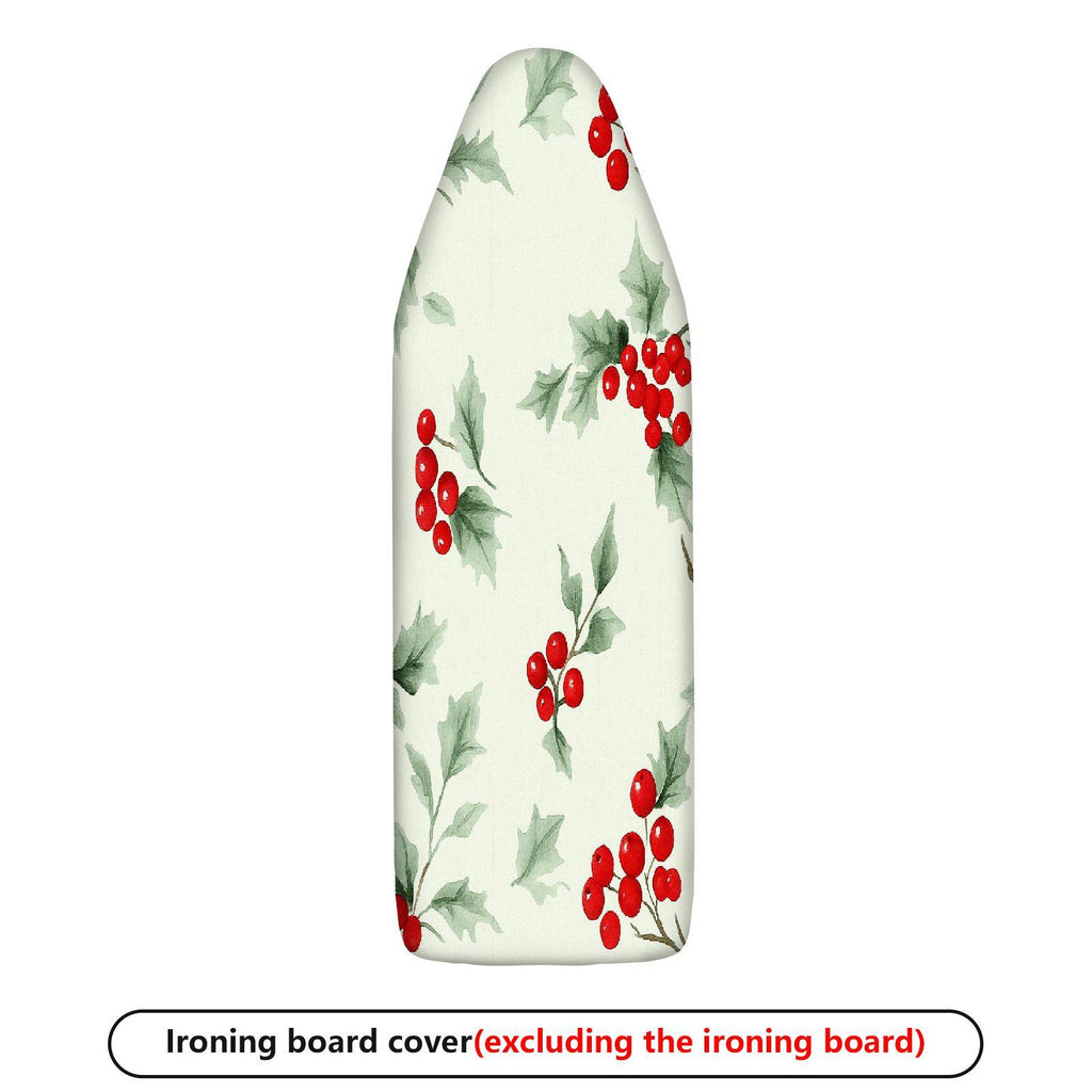 1-Piece Christmas Berry Holly  Ironing Board Cover, Universal Size, Without Board
