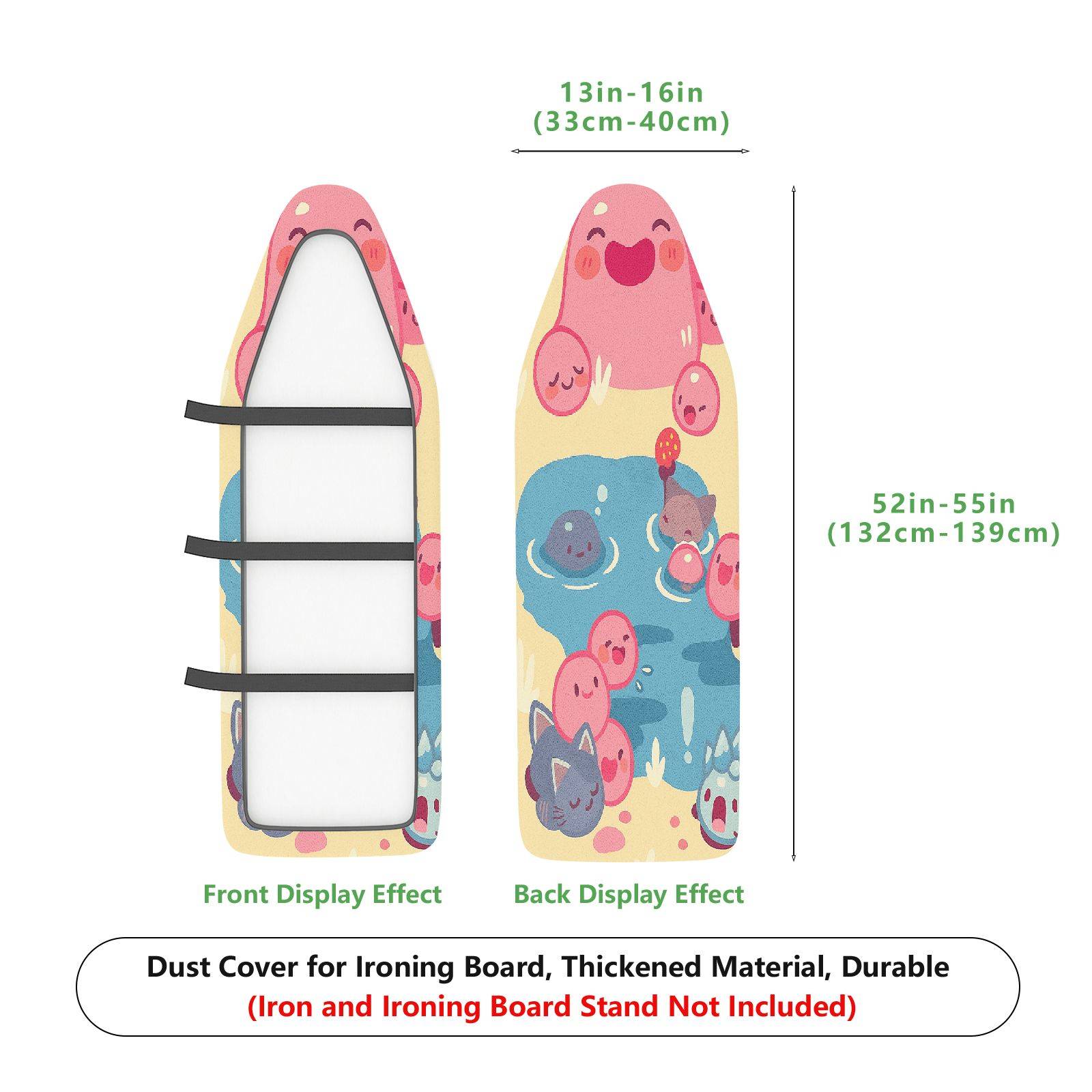 1-Piece Animal Floral  Ironing Board Cover, Universal Size, Without Board