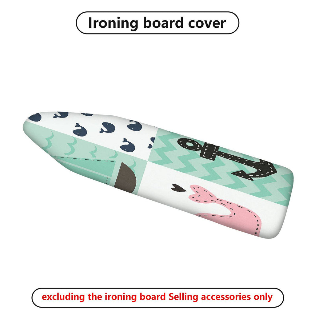 1-Piece Nautical Animal Patterns Anchor  Ironing Board Cover, Universal Size, Without Board