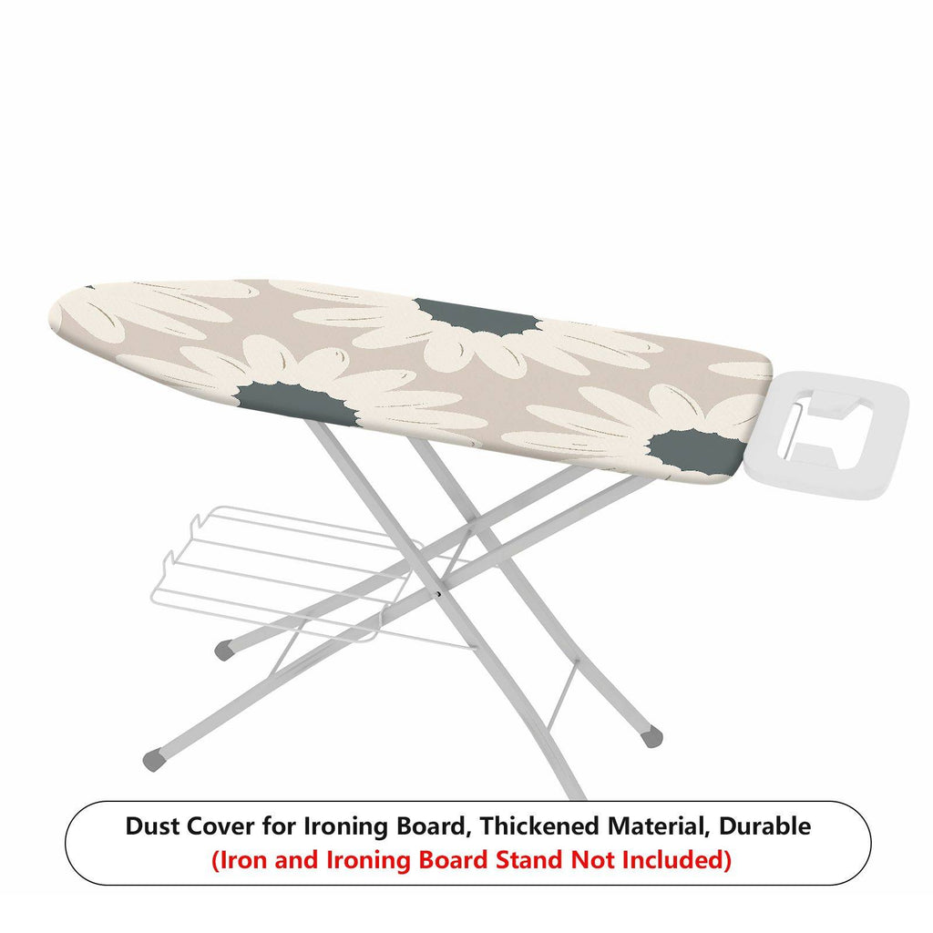 1-Piece Floral Sunflower Beige  Ironing Board Cover, Universal Size, Without Board