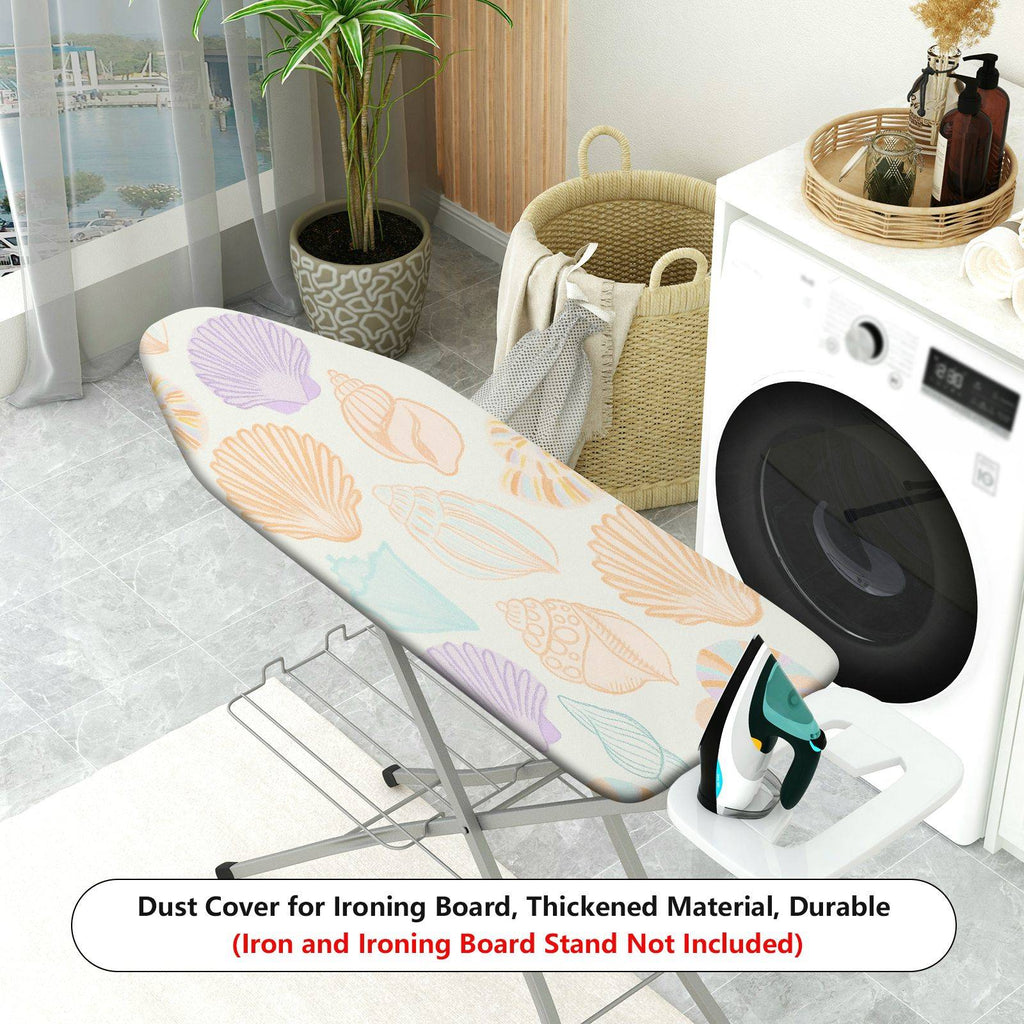 1-Piece Shell Ocean Nautical  Ironing Board Cover, Universal Size, Without Board