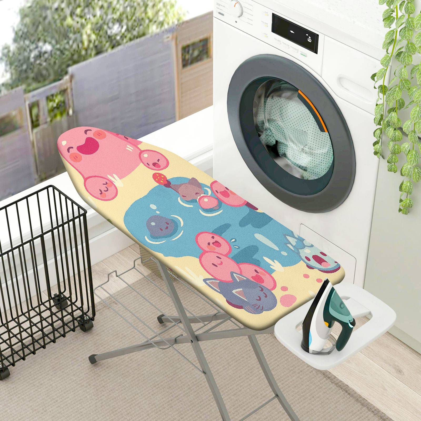 1-Piece Animal Floral  Ironing Board Cover, Universal Size, Without Board
