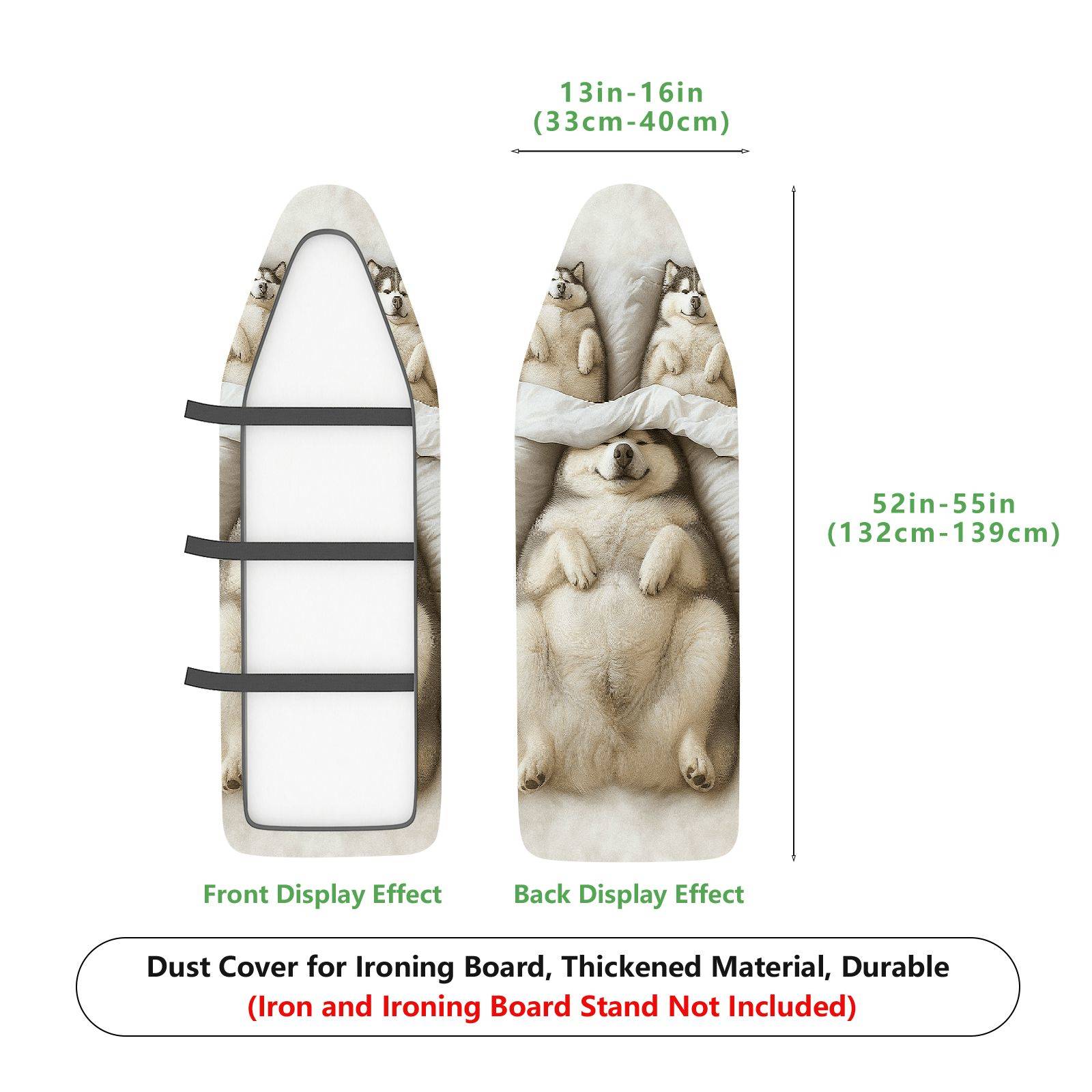 1-Piece Polar Bear Animal Print Cute  Ironing Board Cover, Universal Size, Without Board