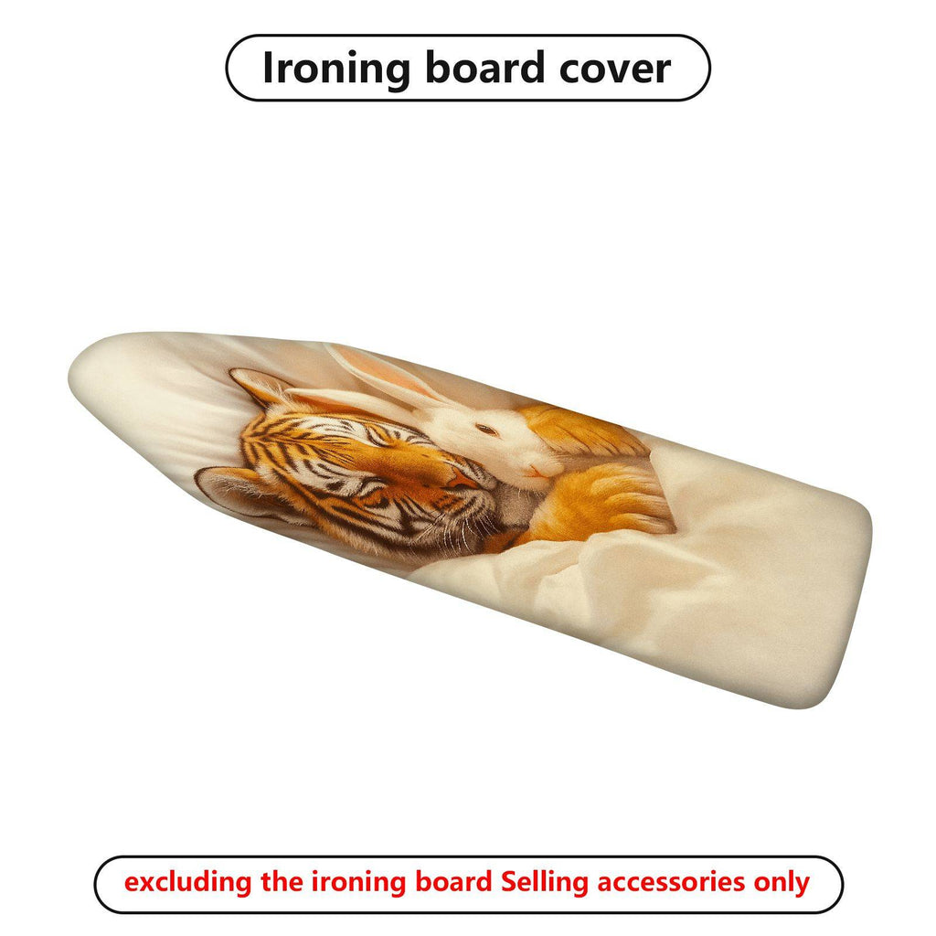 1-Piece Tiger Rabbit Animal  Ironing Board Cover, Universal Size, Without Board