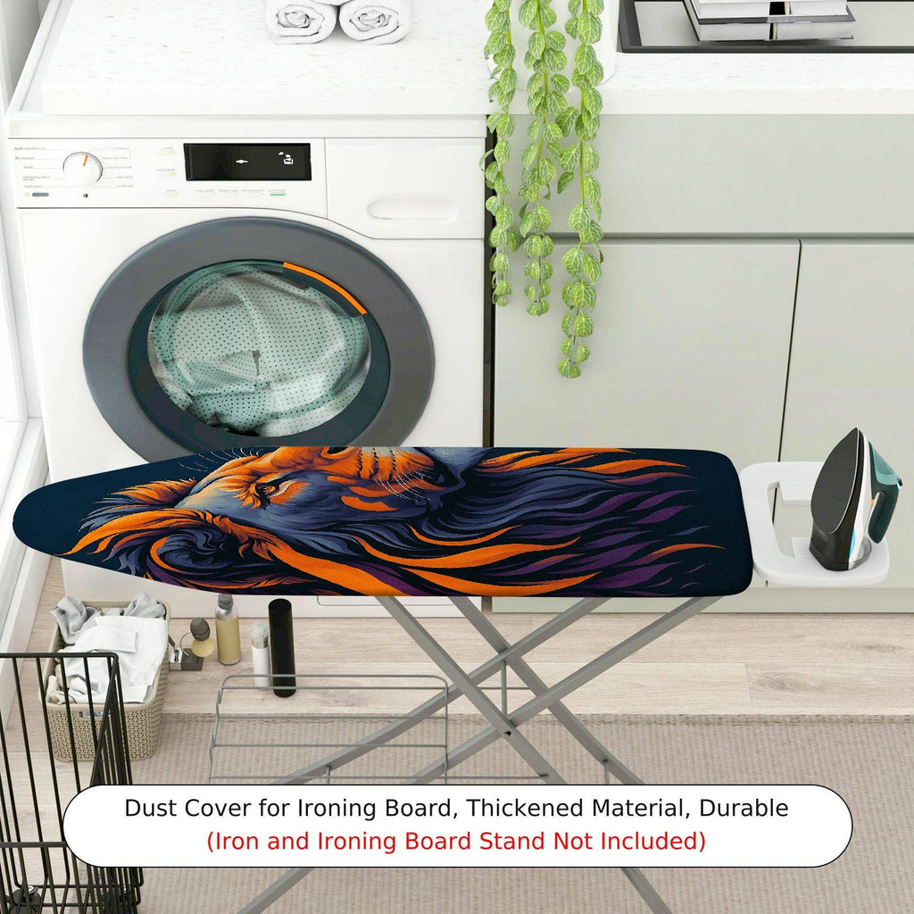 1-Piece Lion Animal Art  Ironing Board Cover, Universal Size, Without Board