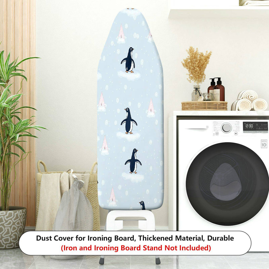 1-Piece Penguin Snowflake Christmas  Ironing Board Cover, Universal Size, Without Board