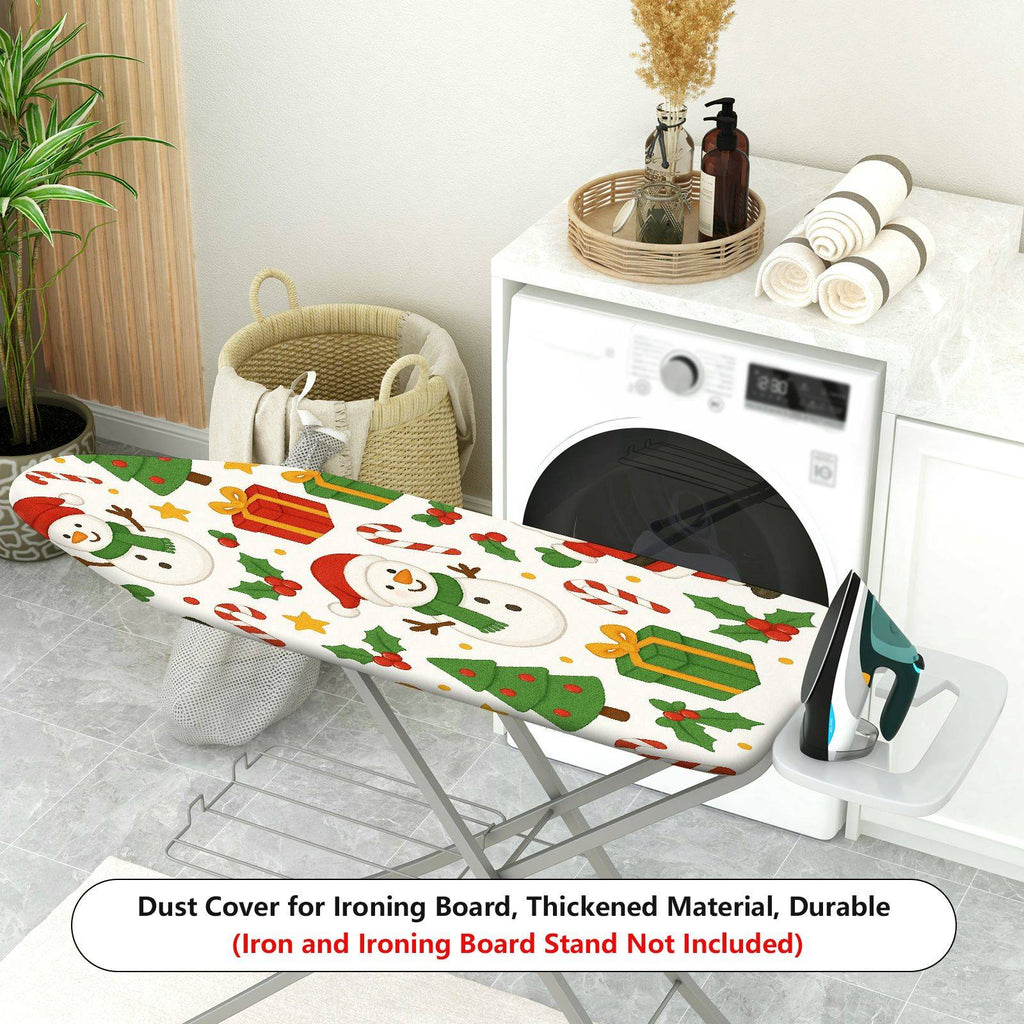 1-Piece Christmas Snowman Gift  Ironing Board Cover, Universal Size, Without Board
