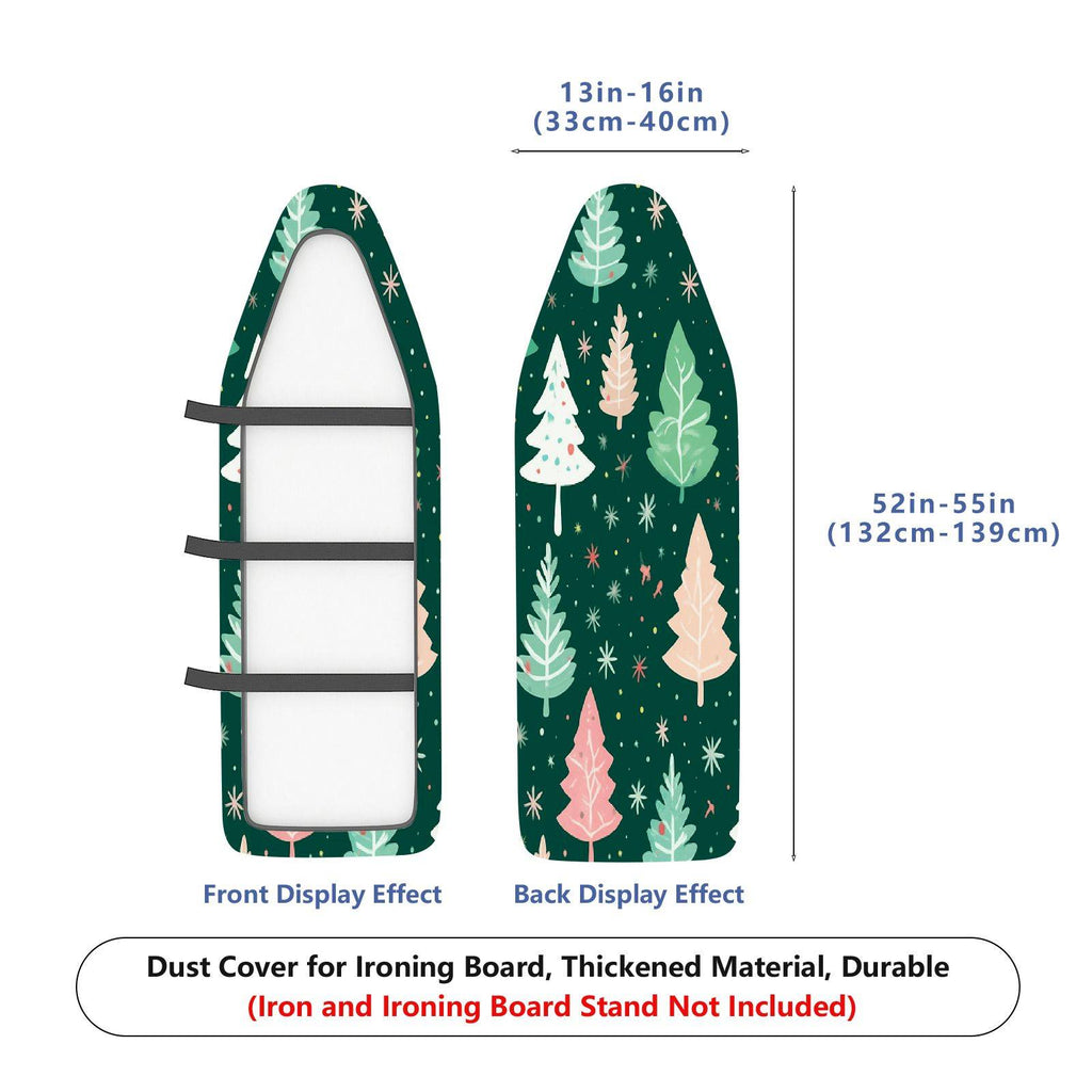1-Piece Christmas Tree Snowflake Stars  Ironing Board Cover, Universal Size, Without Board