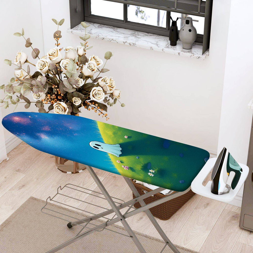 1-Piece Night Sky Ghost Animal  Ironing Board Cover, Universal Size, Without Board