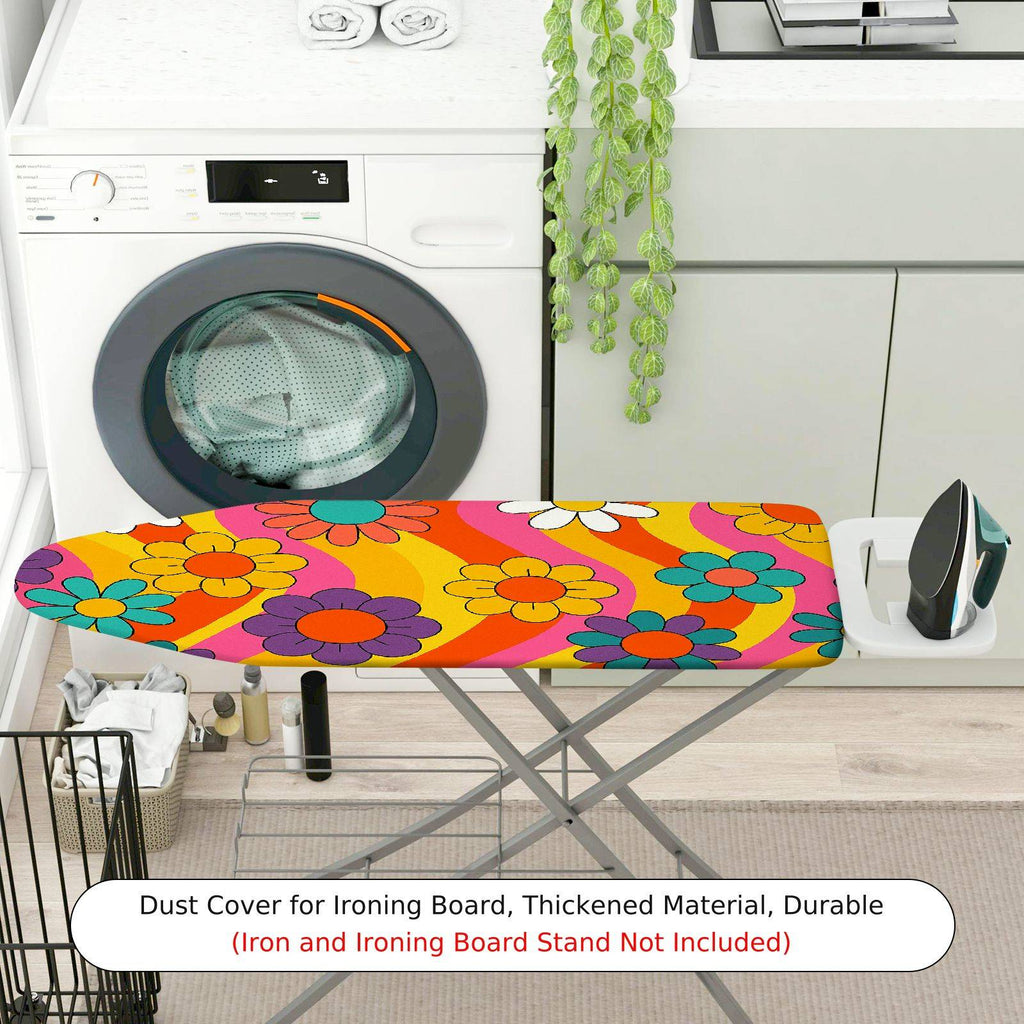 1-Piece Floral Colorful Retro  Ironing Board Cover, Universal Size, Without Board
