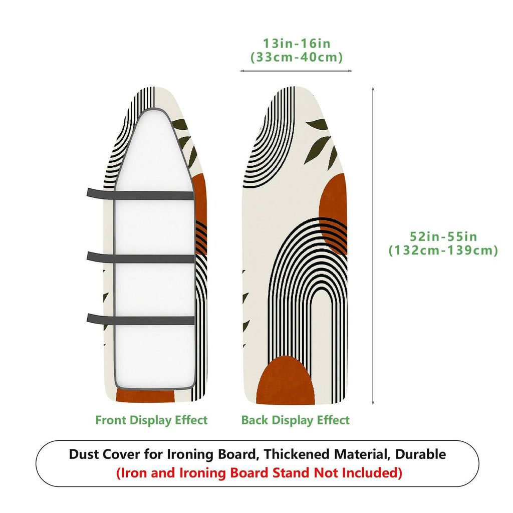 1-Piece Abstract Geometric Minimalist Art  Ironing Board Cover, Universal Size, Without Board