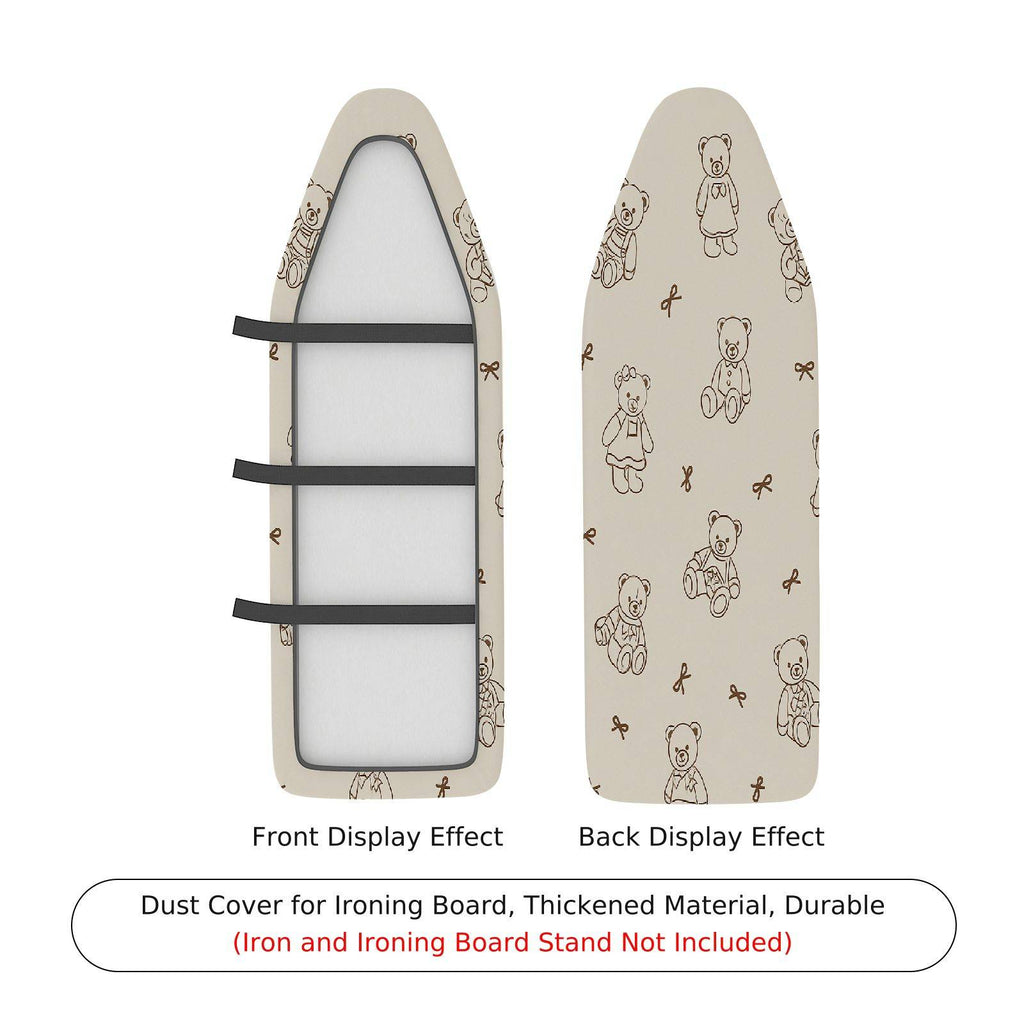 1-Piece Cute  Animal Print Beige  Ironing Board Cover, Universal Size, Without Board
