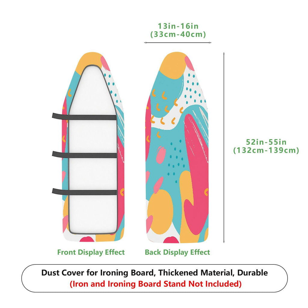 1-Piece Abstract Colorful Art Splash  Ironing Board Cover, Universal Size, Without Board
