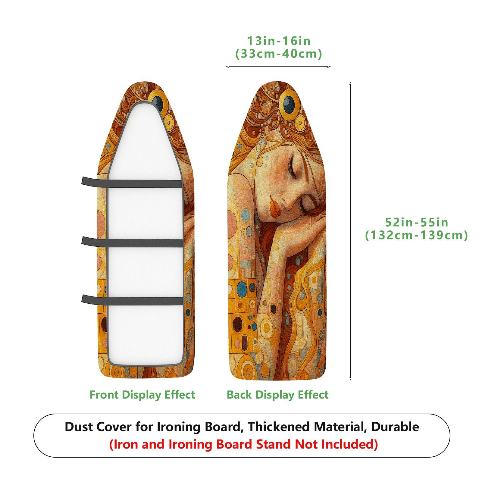 1-Piece Art Style Gustav Klimt Abstract  Ironing Board Cover, Universal Size, Without Board