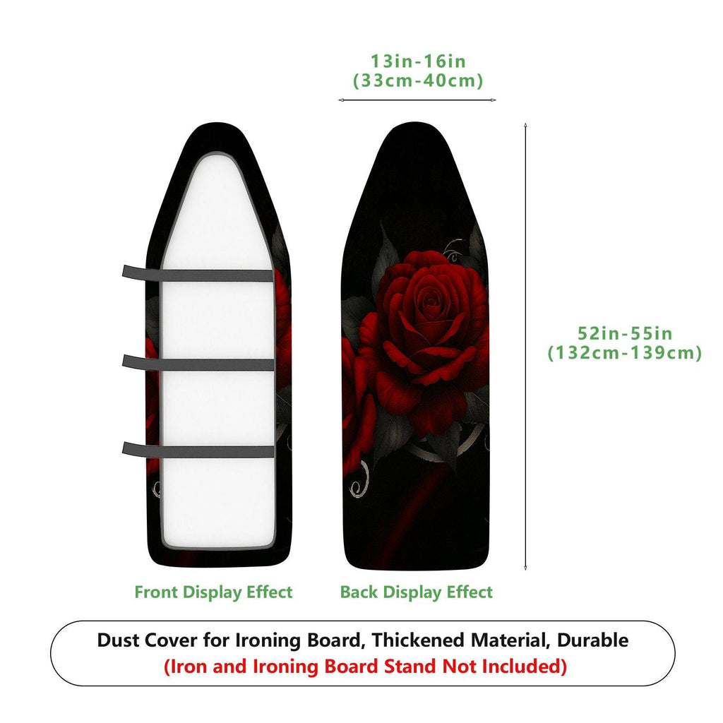 1-Piece Rose Floral Elegant  Ironing Board Cover, Universal Size, Without Board