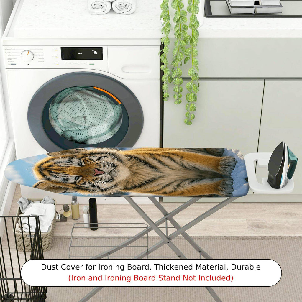 1-Piece Tiger Animal Wildlife  Ironing Board Cover, Universal Size, Without Board