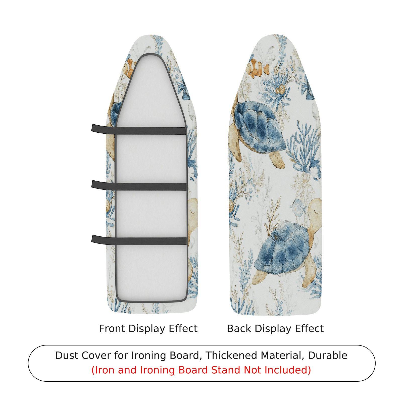 1-Piece Turtle Ocean Sea  Ironing Board Cover, Universal Size, Without Board