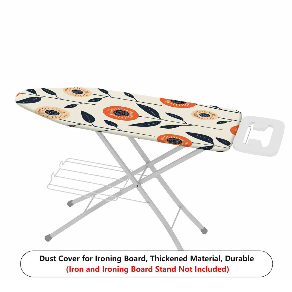 1-Piece Floral Sunflower Retro  Ironing Board Cover, Universal Size, Without Board
