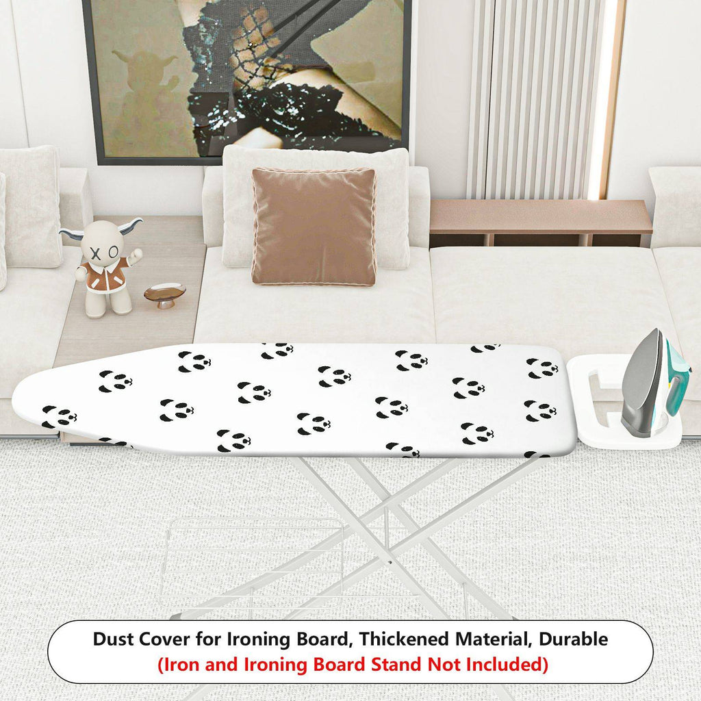 1-Piece Black Panda Pattern  Animal  Ironing Board Cover, Universal Size, Without Board
