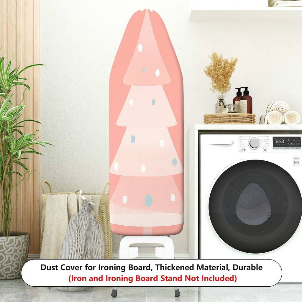 1-Piece Christmas Tree Pattern Pink Decor  Ironing Board Cover, Universal Size, Without Board
