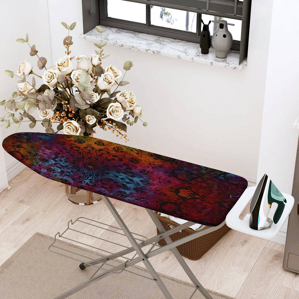 1-Piece Abstract Colorful Pattern Artistic  Ironing Board Cover, Universal Size, Without Board