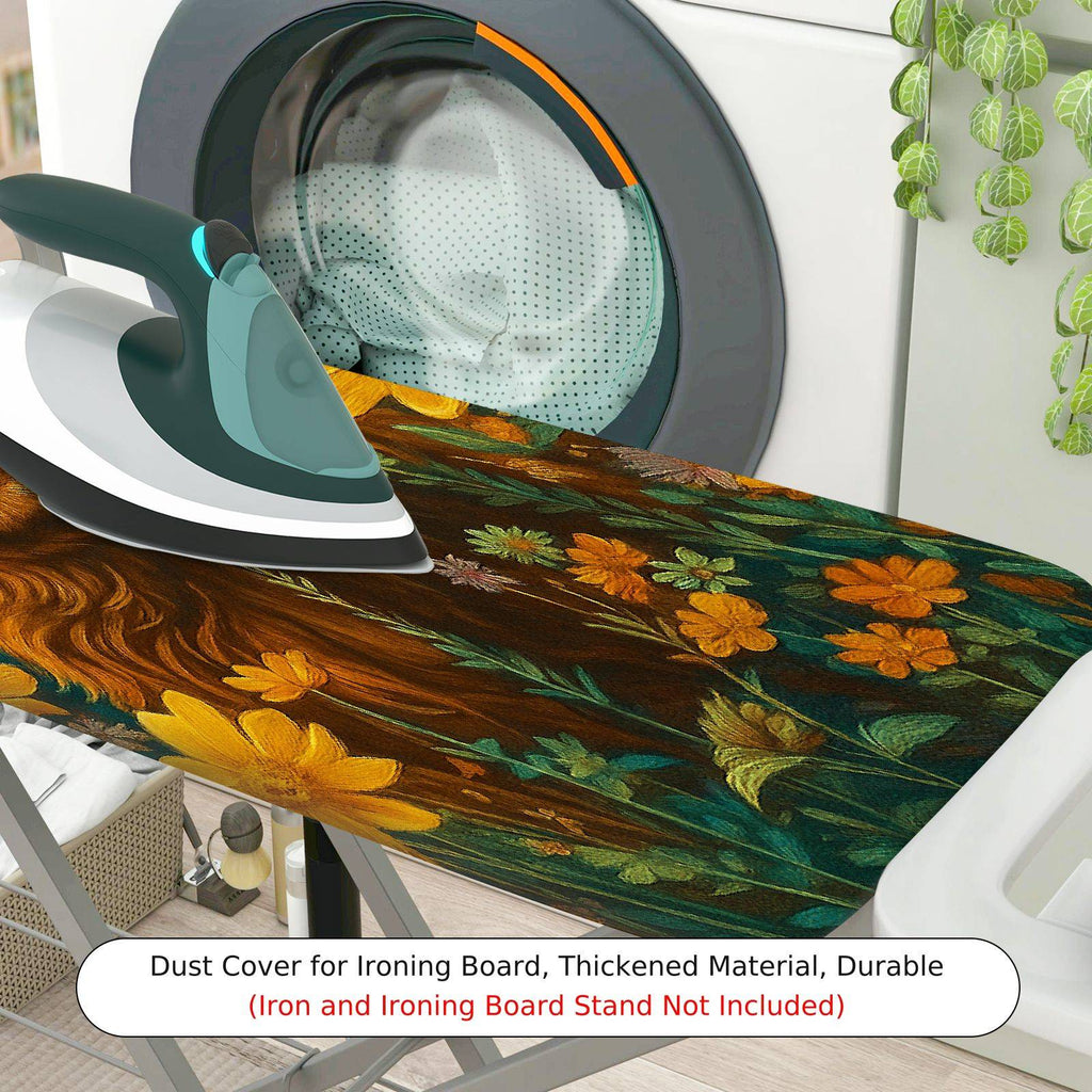 1-Piece Floral Animal Art  Ironing Board Cover, Universal Size, Without Board