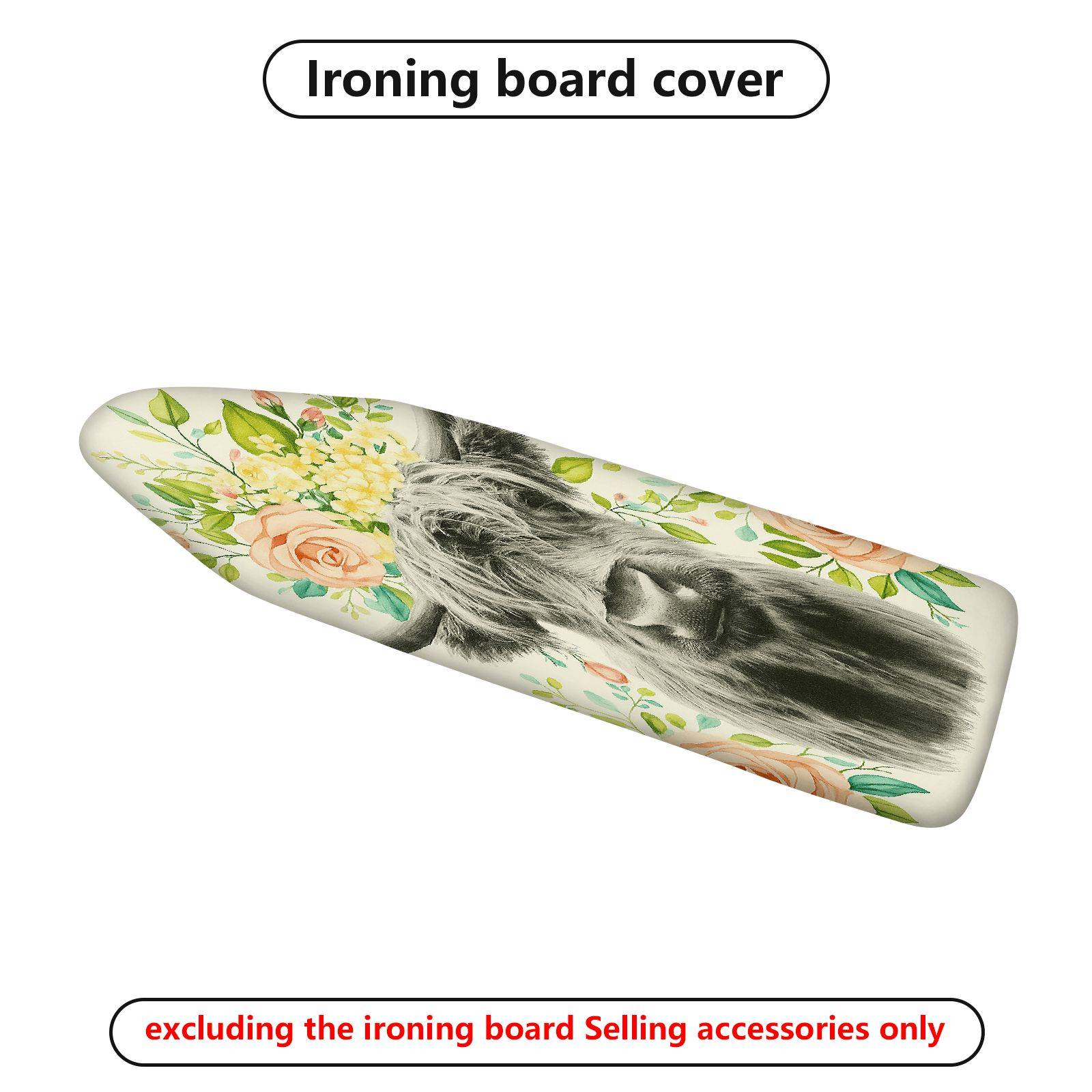 1-Piece Floral Animal Nature  Ironing Board Cover, Universal Size, Without Board