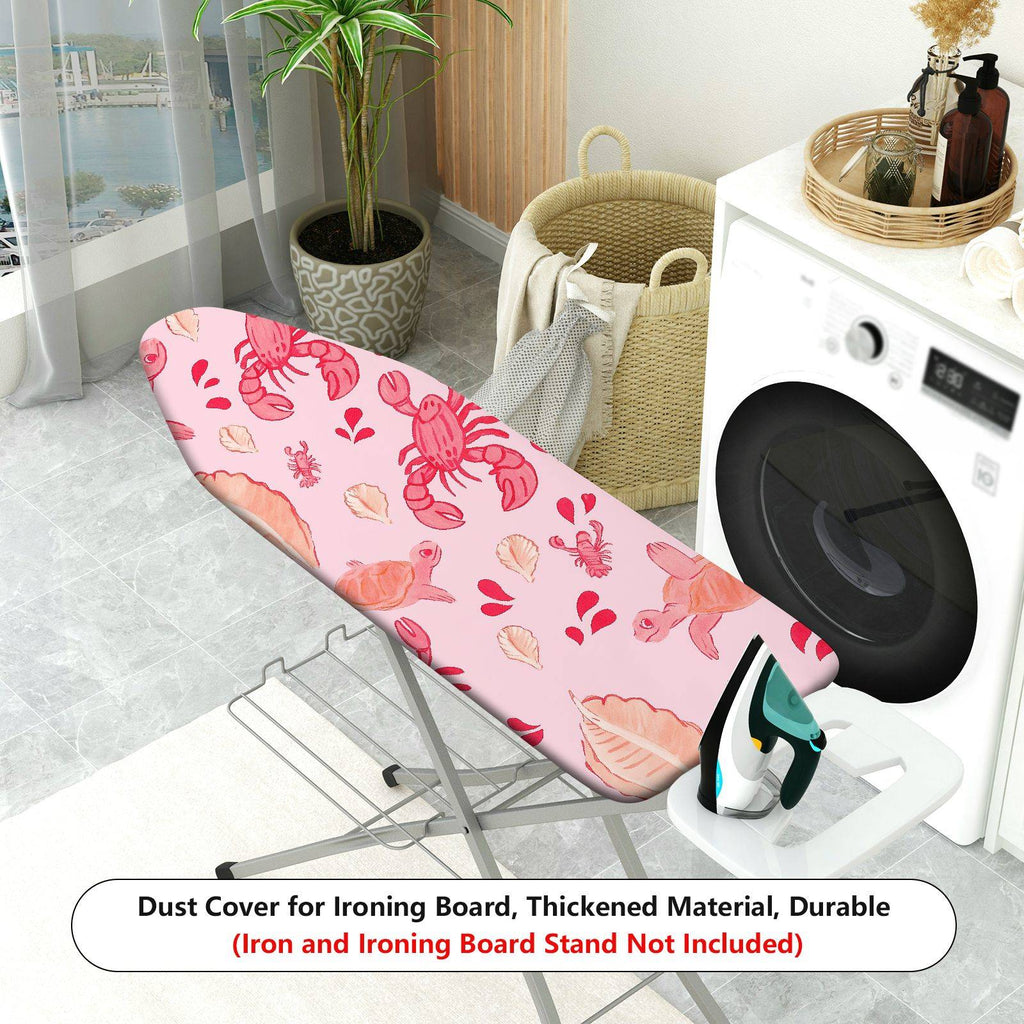 1-Piece Seafood Animal Leaf  Ironing Board Cover, Universal Size, Without Board
