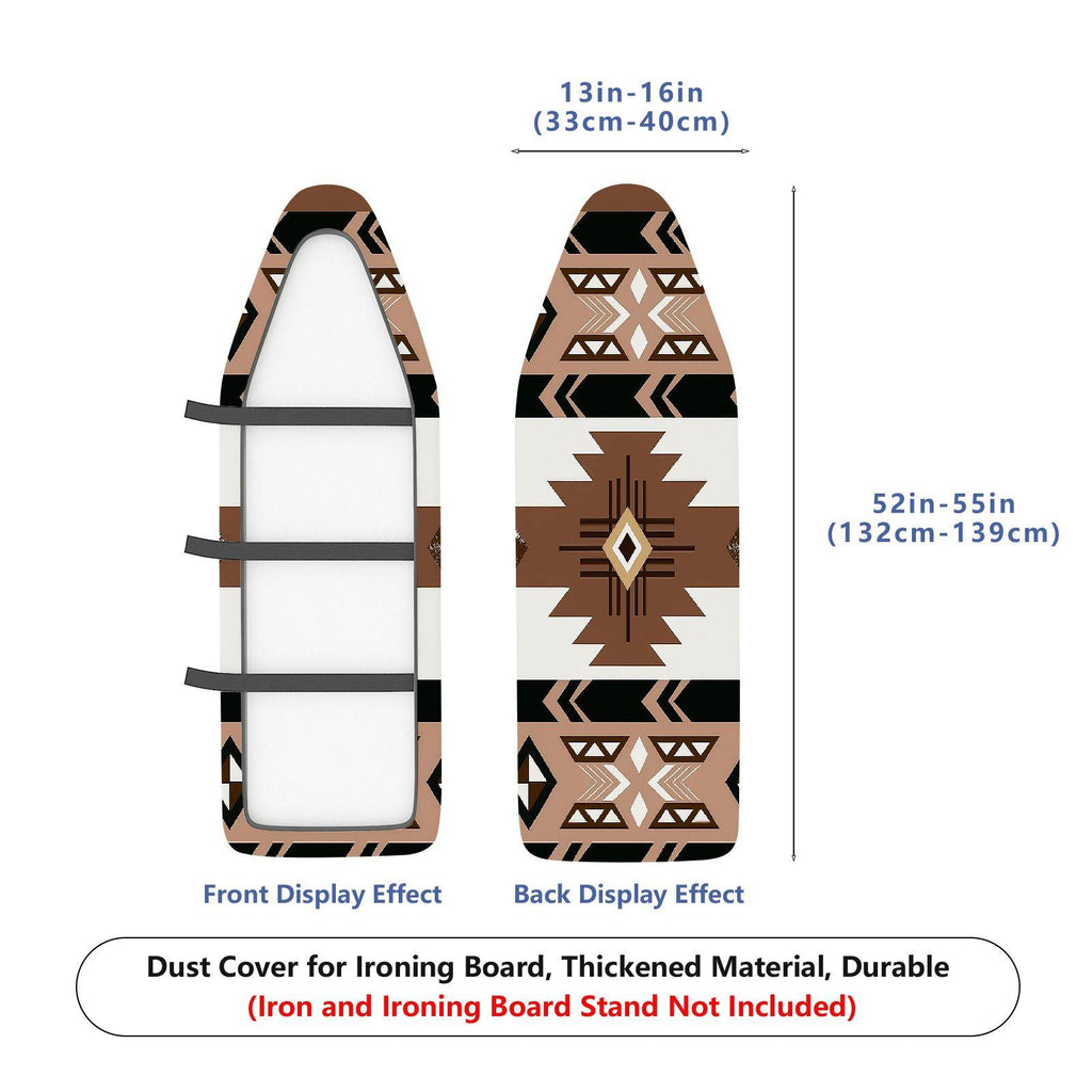 1-Piece Aztec Retro Geometric  Ironing Board Cover, Universal Size, Without Board