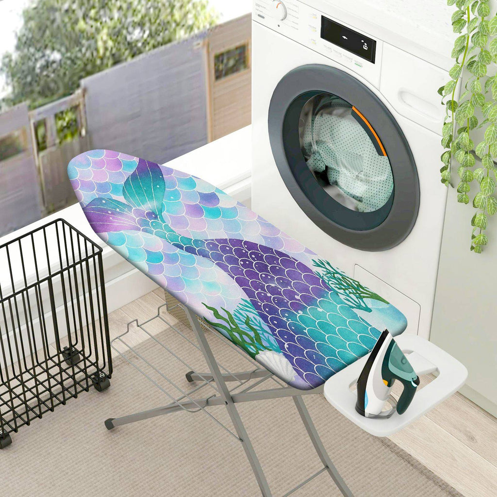 1-Piece Fish Scale Ocean  Ironing Board Cover, Universal Size, Without Board