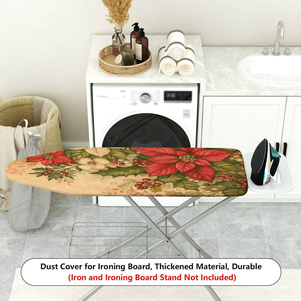 1-Piece Christmas Floral Festive  Ironing Board Cover, Universal Size, Without Board