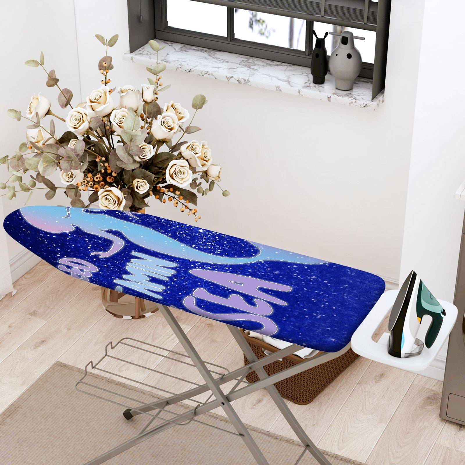 1-Piece Ocean Fantasy  Ironing Board Cover, Universal Size, Without Board
