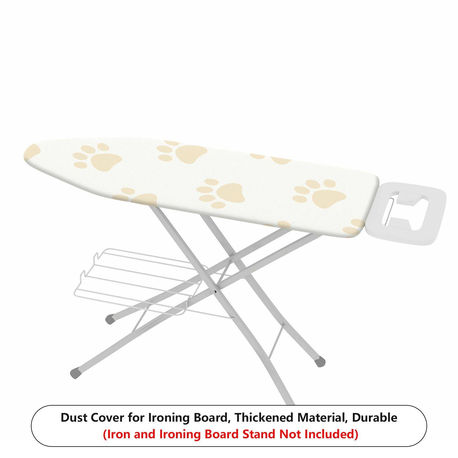 1-Piece Cute Paw Print Beige Minimalist  Ironing Board Cover, Universal Size, Without Board