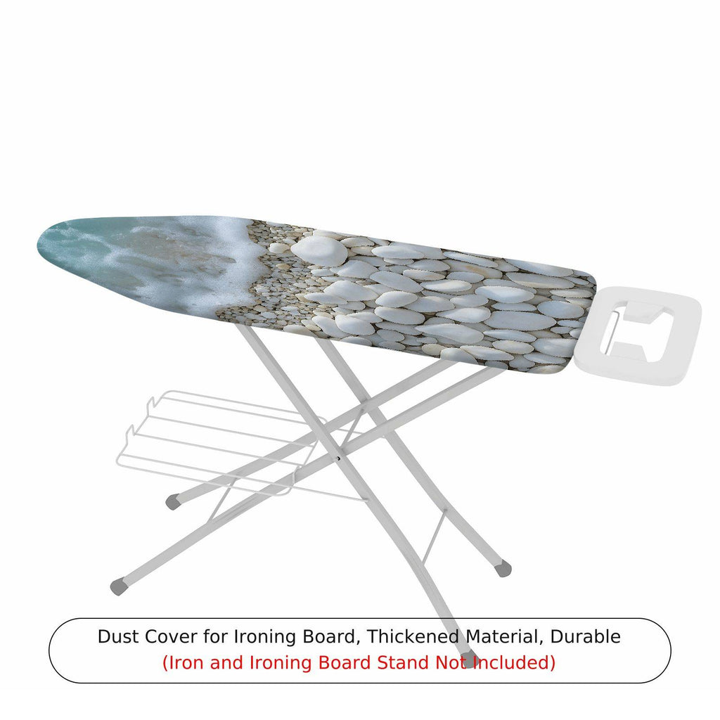 1-Piece Pebbles Ocean Beach  Ironing Board Cover, Universal Size, Without Board
