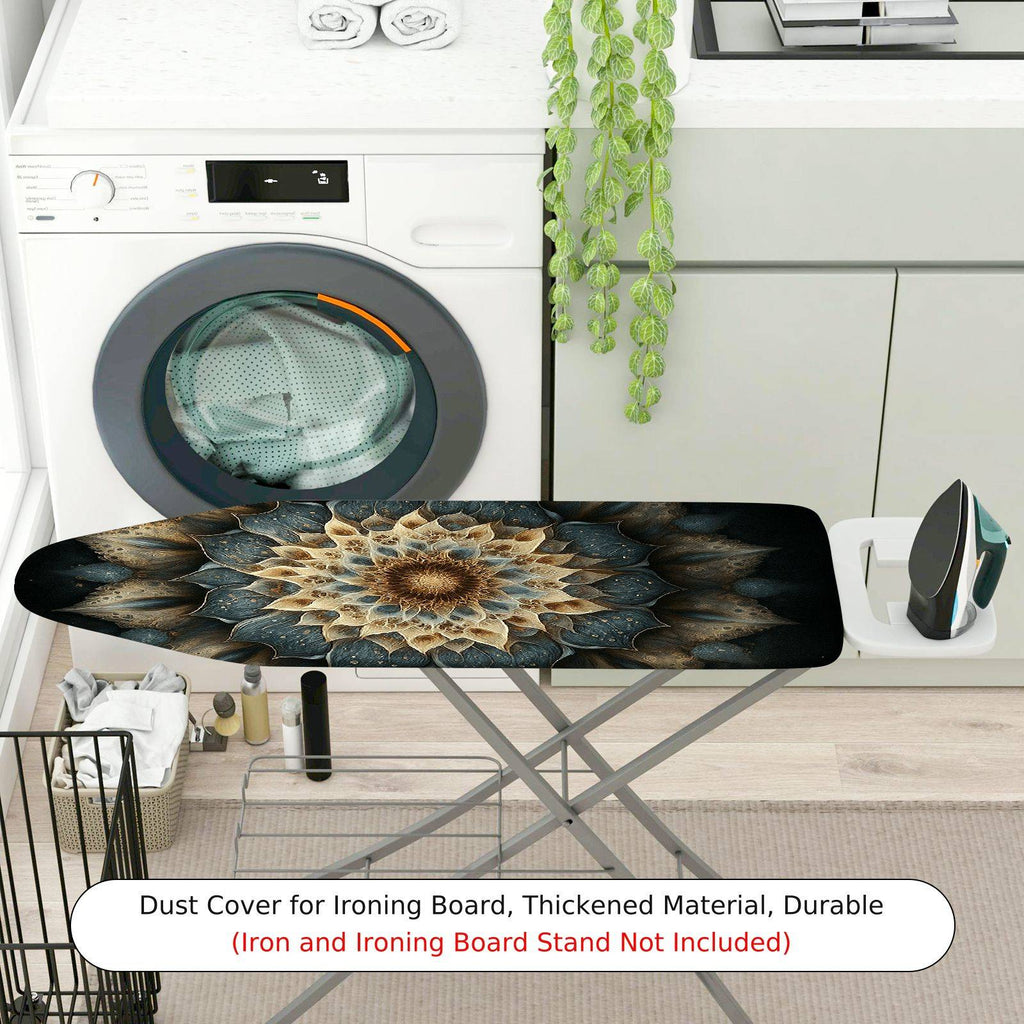 1-Piece Floral Mandala Art Abstract  Ironing Board Cover, Universal Size, Without Board
