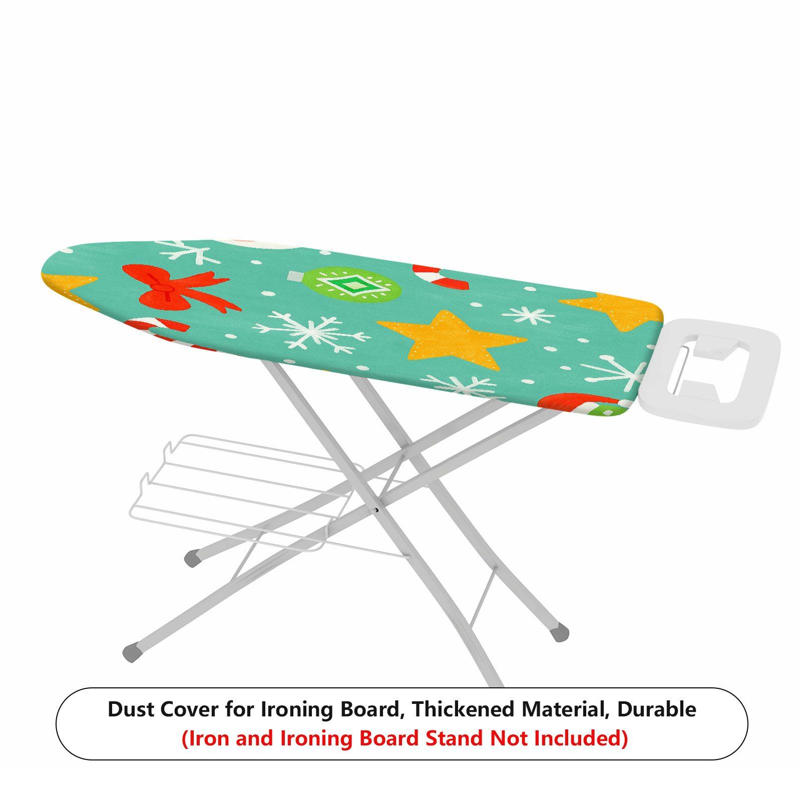 1-Piece Christmas Snowflake Candy Cane  Ironing Board Cover, Universal Size, Without Board