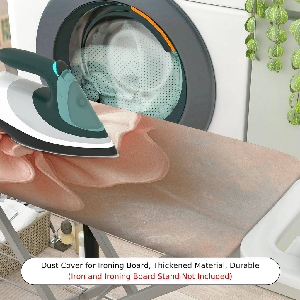 1-Piece Floral Elegant Pink  Ironing Board Cover, Universal Size, Without Board