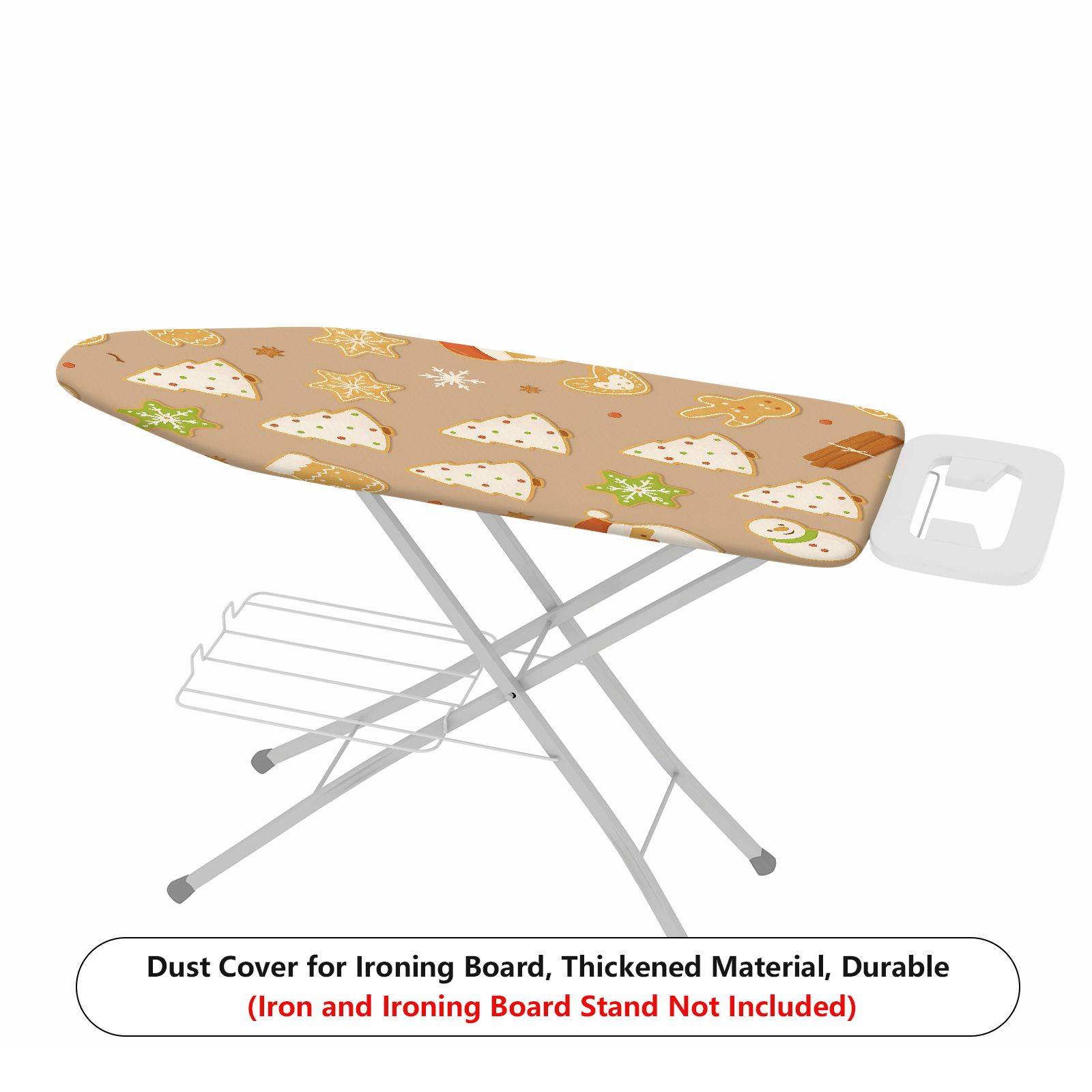 1-Piece Christmas Cookies Santa  Ironing Board Cover, Universal Size, Without Board