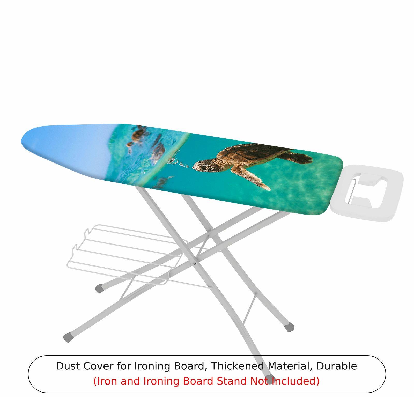 1-Piece Sea Turtle Ocean Blue  Ironing Board Cover, Universal Size, Without Board
