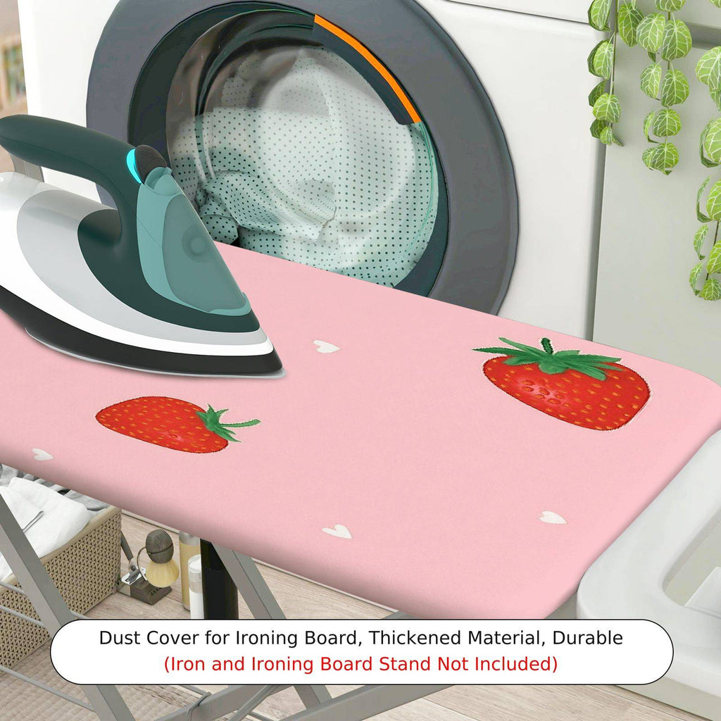 1-Piece Strawberry Pink Cute  Ironing Board Cover, Universal Size, Without Board