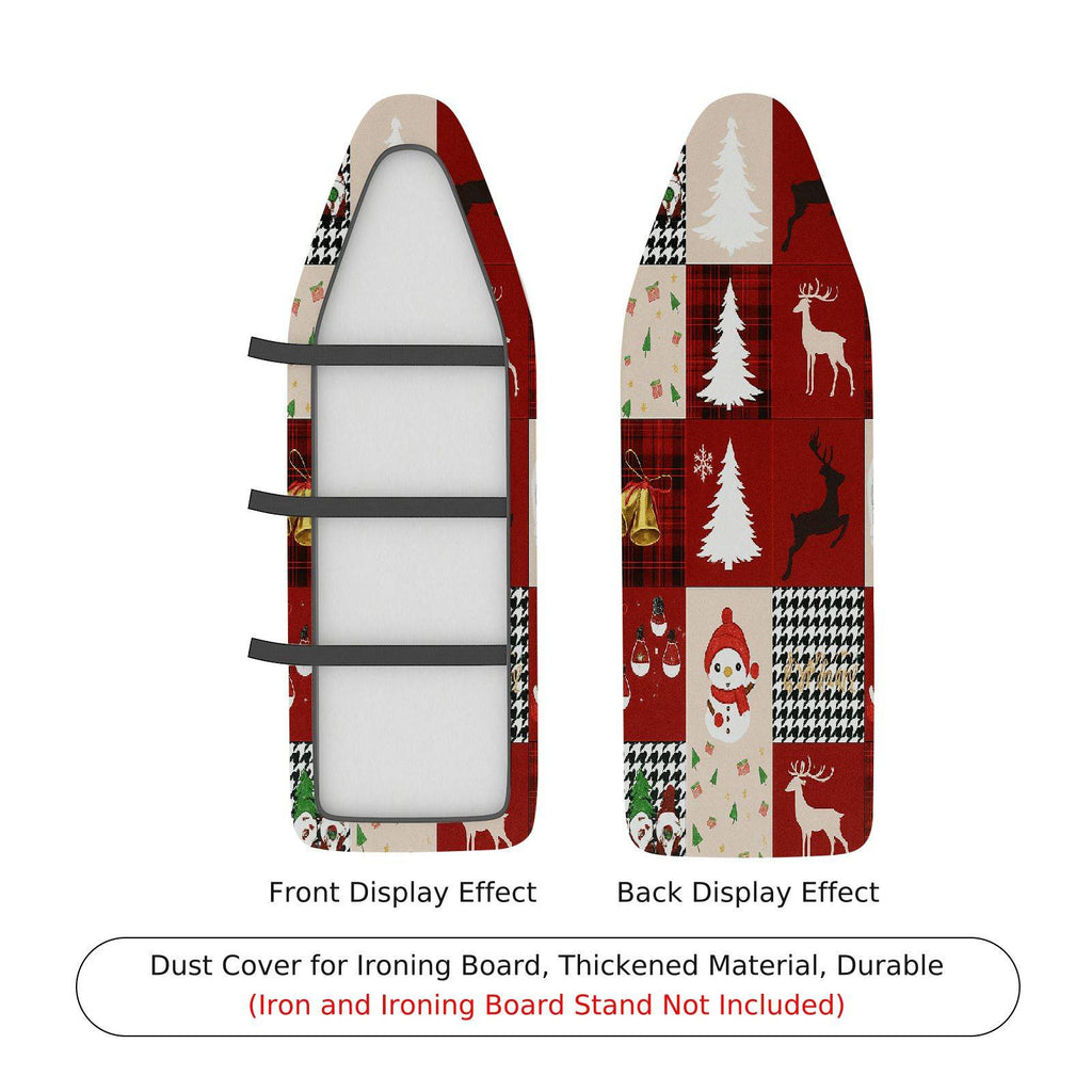 1-Piece Christmas Reindeer Snowman  Ironing Board Cover, Universal Size, Without Board