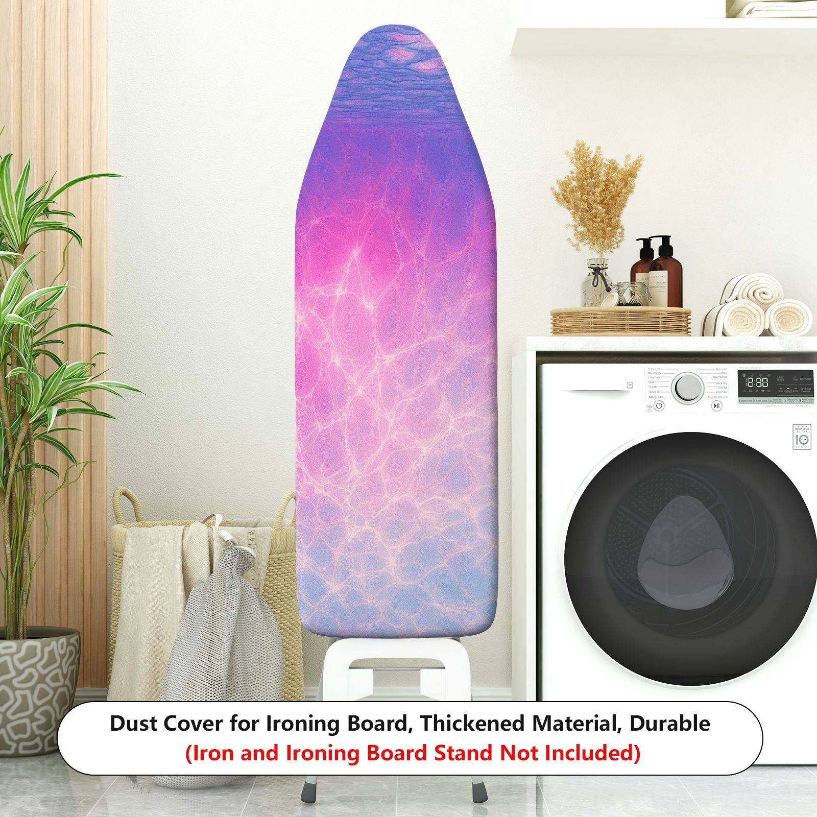 1-Piece Gradient Pastel Ocean  Ironing Board Cover, Universal Size, Without Board