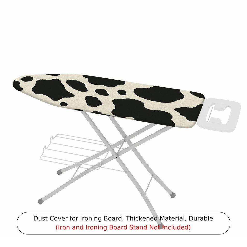 1-Piece Cow Print Animal Pattern Black and White  Ironing Board Cover, Universal Size, Without Board