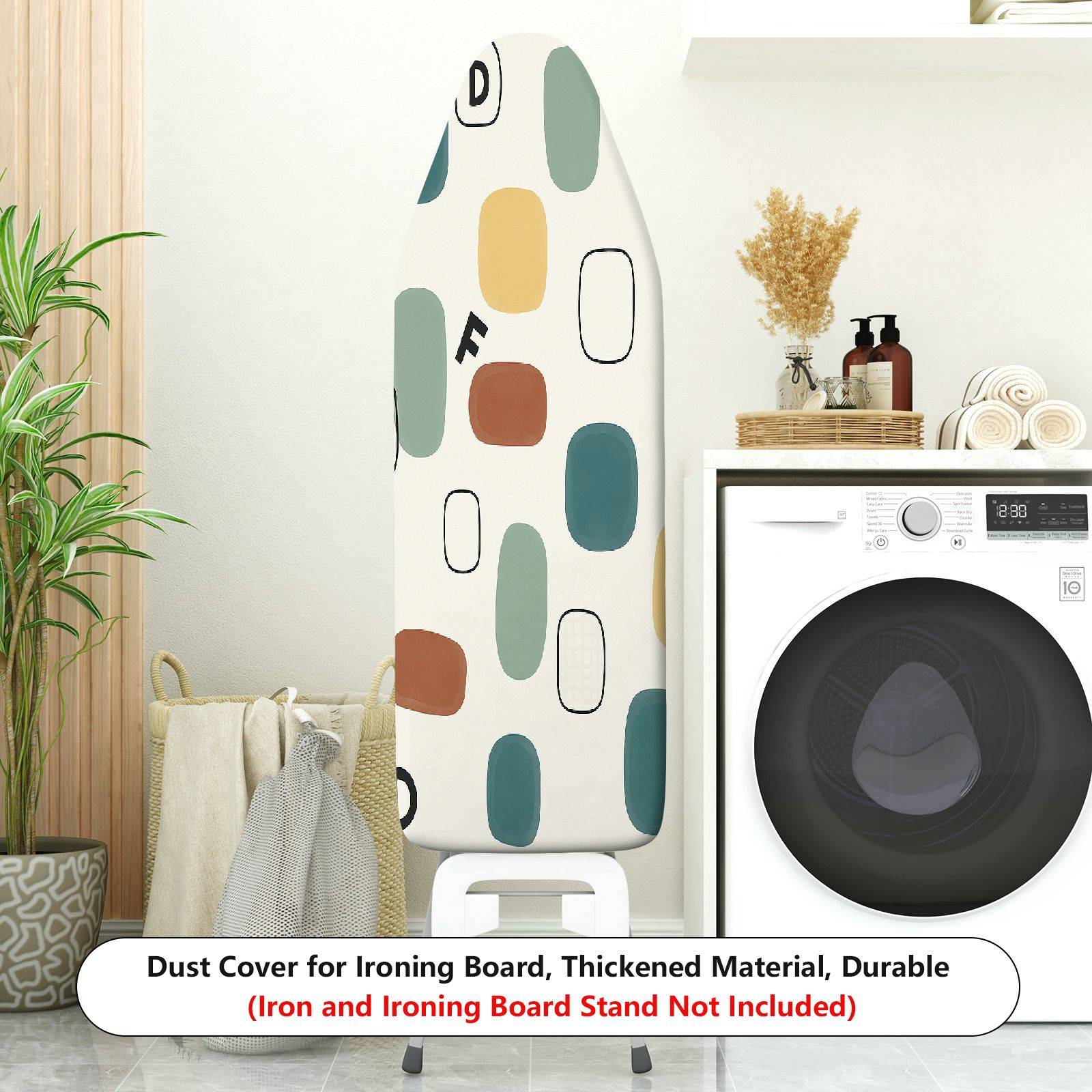 1-Piece Abstract Geometric Modern Style  Ironing Board Cover, Universal Size, Without Board